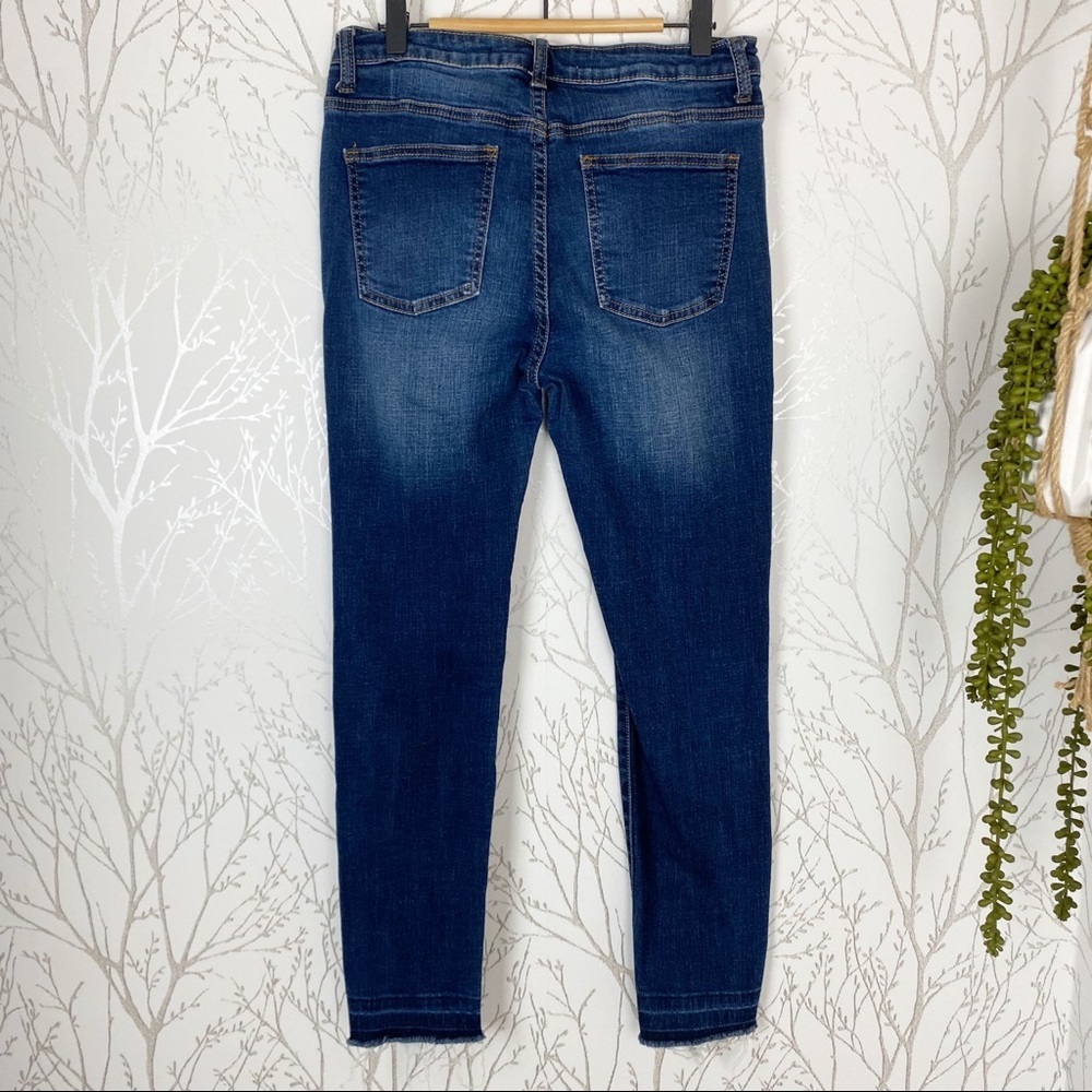 HARPER Distressed Released Hem Stretch Skinny Jean Destroyed - Picture 3 of 14